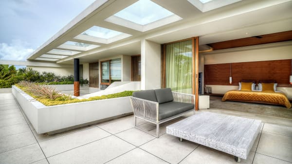 The Iman Villa - Comfortable master bedroom with terrace